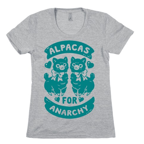 Alpacas For Anarchy Womens T-Shirt