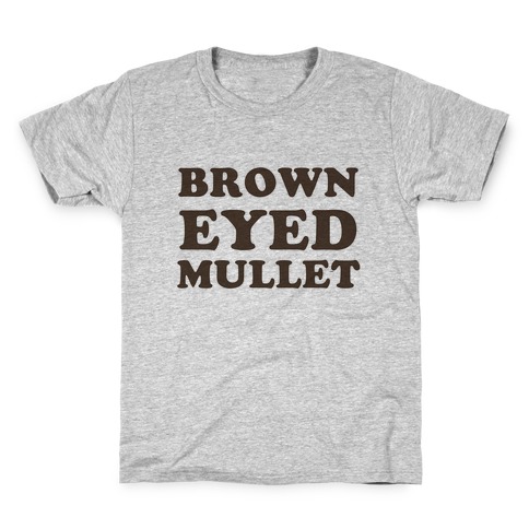 Brown-Eyed Mullet (v-neck) Kids T-Shirt