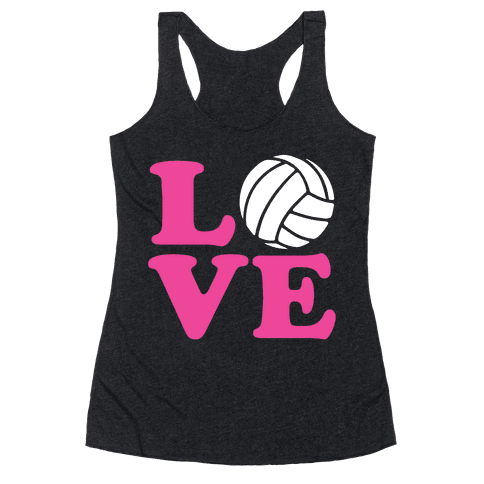 Love Volleyball - Racerback Tank - HUMAN