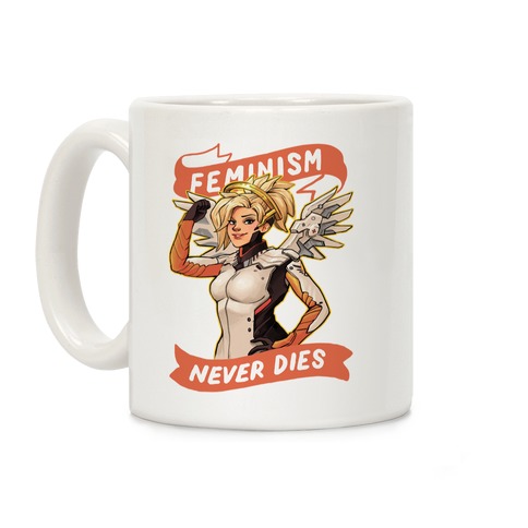 Feminism Never Dies Mercy Parody Coffee Mug
