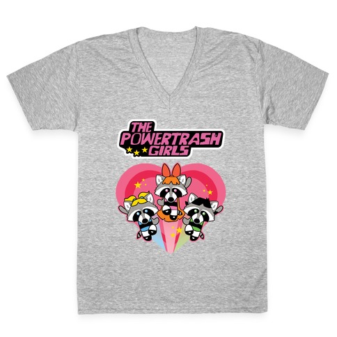 The Powertrash Girls V-Neck Tee Shirt