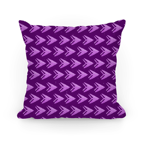 Purple Watercolor Arrow Pattern - Pillows - HUMAN