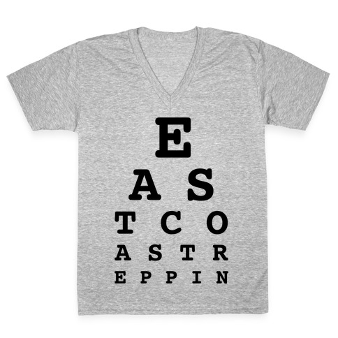 East Coast Reppin V-Neck Tee Shirt