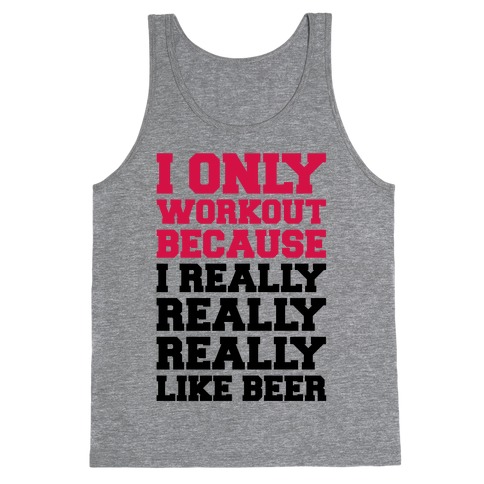 Beer Workout Tank Top