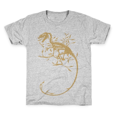 Floral Dinosaur Kids T-Shirt