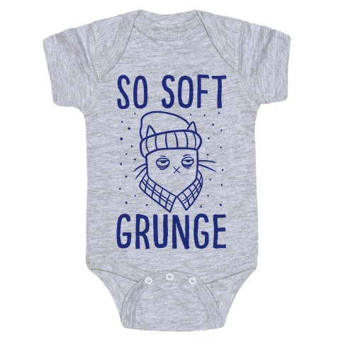 Soft Grunge Cat Baby One-Piece