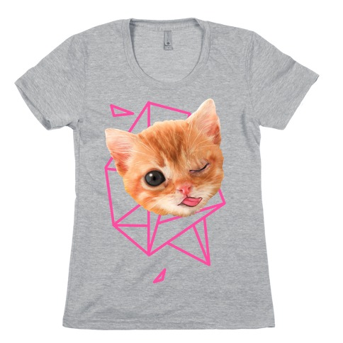 Miley Cat Head Womens T-Shirt