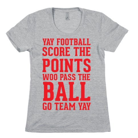 : Womens Funny Anti-Football fan shirt, FOOTBALL GAME