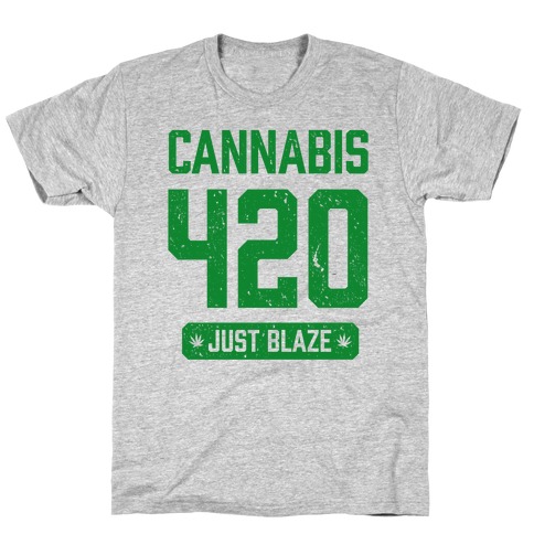 Cannabis 420 Varsity T-Shirt