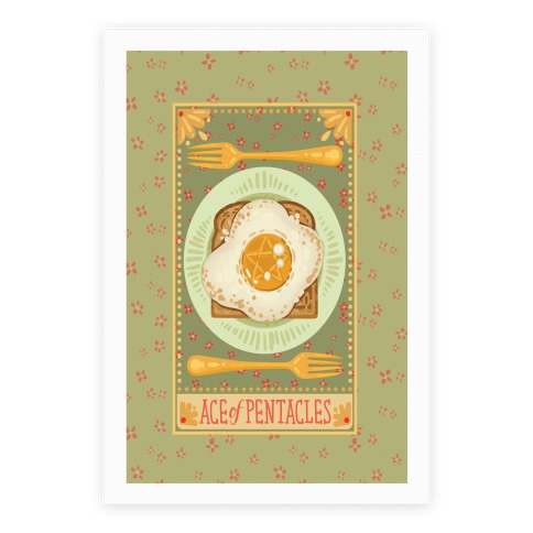 Tarot Card: The Egg Of Pentacles Poster