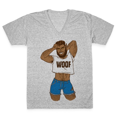 Woofman V-Neck Tee Shirt