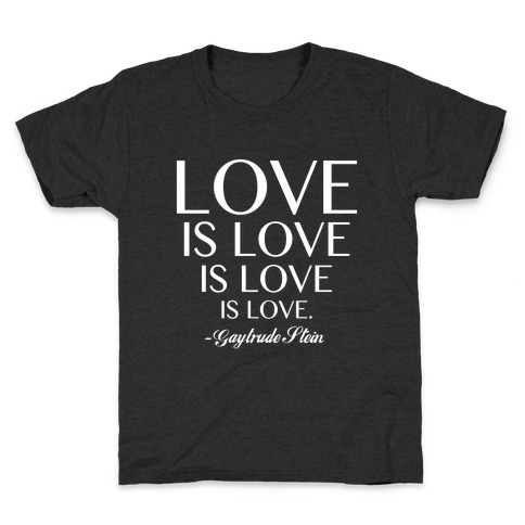 Love is Love (White) Kids T-Shirt