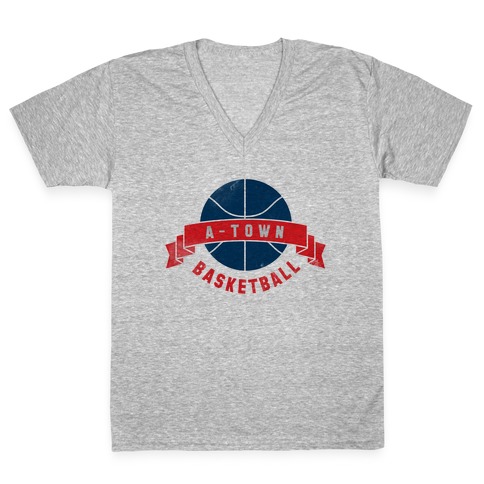 ATL Basketball V-Neck Tee Shirt