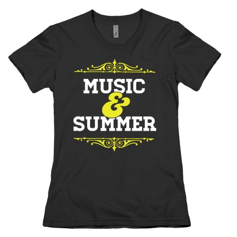Music & Summer Womens T-Shirt