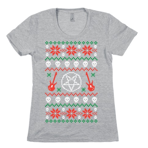 Ugly Sweater Heavy Metal Womens T-Shirt