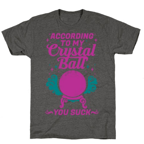 According To My Crystal Ball You Suck T-Shirt