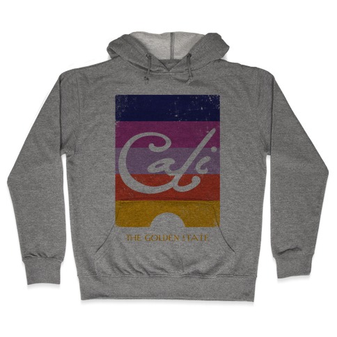 California - Sunset (Vintage) Hooded Sweatshirt