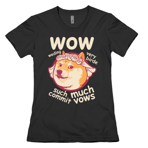 Wedding Doge Womens T-Shirt