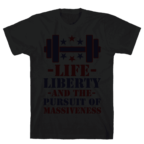 life liberty and the pursuit of happiness t shirt