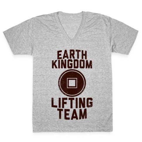 Earth Kingdom Lifting Team V-Neck Tee Shirt