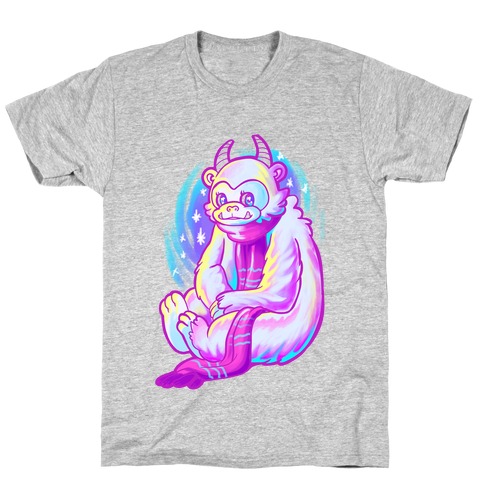 Neon Rainbow Yeti T-Shirt