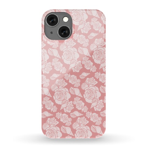 Deep Sea Floral and Shell Pattern Phone Case
