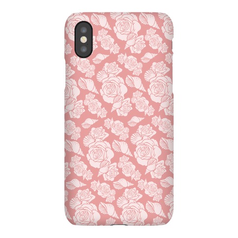 Deep Sea Floral and Shell Pattern Phone Cases | LookHUMAN