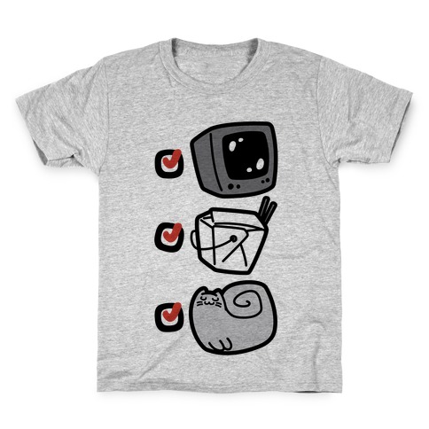 Tv Takeout Cat Kids T-Shirt