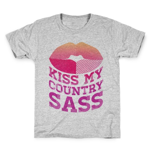 Kiss My Country Sass Kids T-Shirt