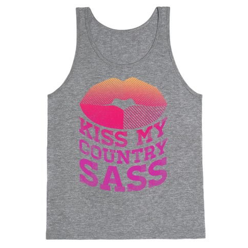 Kiss My Country Sass Tank Top