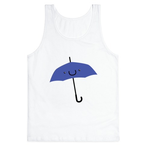 Blue Umbrella Tank Top