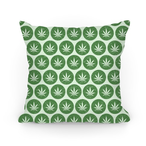 Weed Pattern Pillow