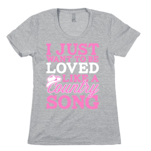 Country Song Love Womens T-Shirt
