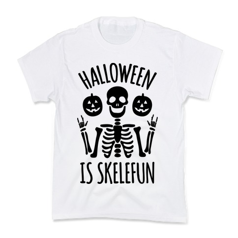 Halloween Is SkeleFUN Kids T-Shirt