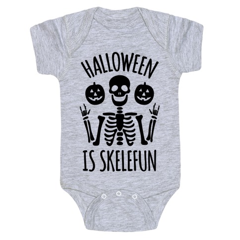 Halloween Is SkeleFUN Baby One-Piece