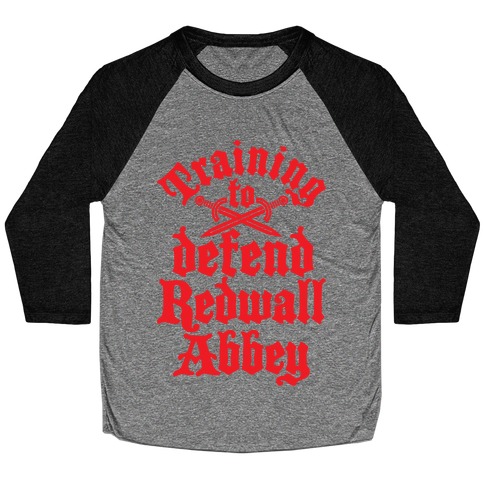 Training To Defend Redwall Abbey Baseball Tee