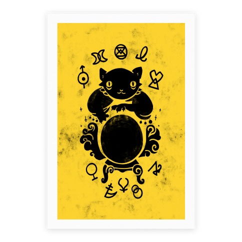 Lucky Tarot Cat #13 Poster