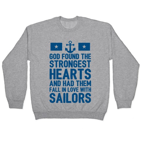 God Found The Strongest Hearts (Navy) Pullover