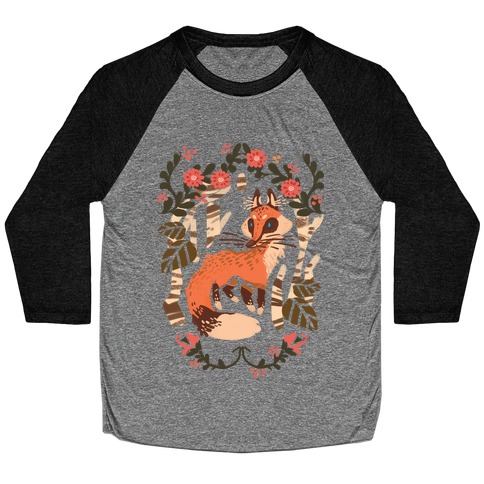 Fox In The Forest Baseball Tee