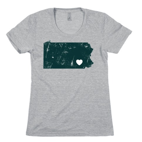Pennsylvania Heart Womens T-Shirt
