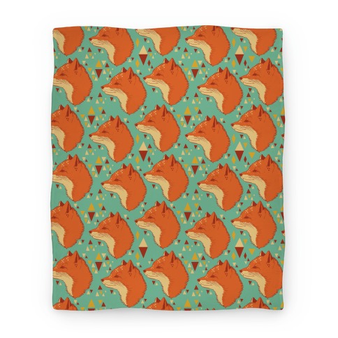 Spirit Fox Pattern Blanket