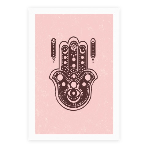 Namaste Hamsa Hand Poster