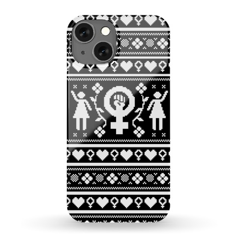 Girl Power Ugly Sweater Pattern Case Phone Case