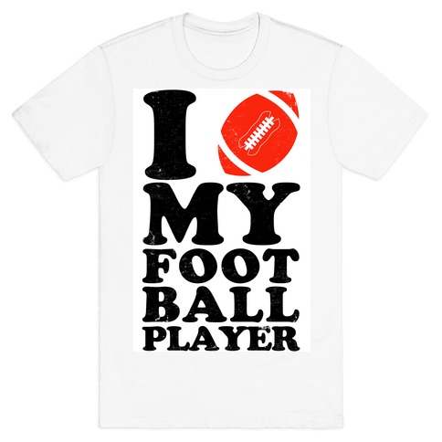 My Boyfriend Out There American Football Girlfriend Shirt - TeeUni