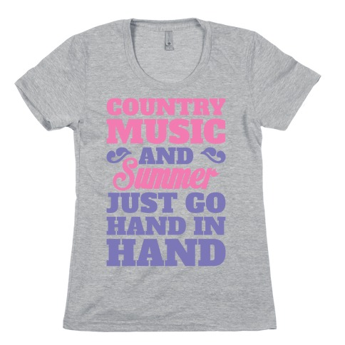 Country Music and Summer Womens T-Shirt