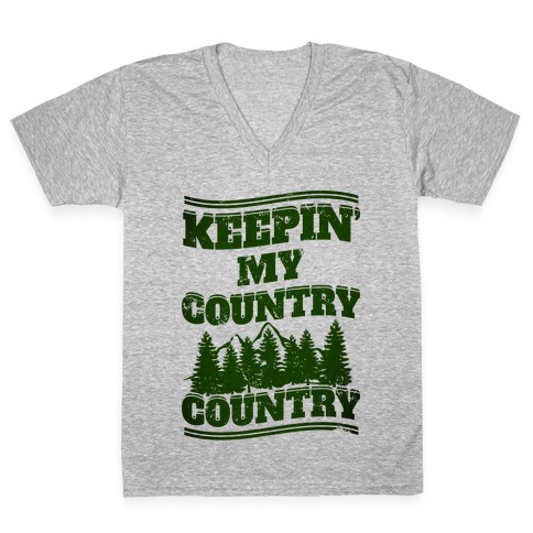 Keepin' My Country Country V-Neck Tee Shirt