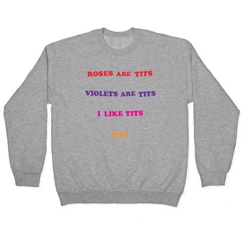 Tits Poem Pullovers