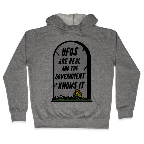 Ufos are Real and the Government Knows It Hooded Sweatshirt