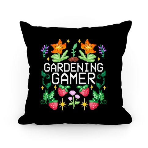 Gardening Gamer Pillow