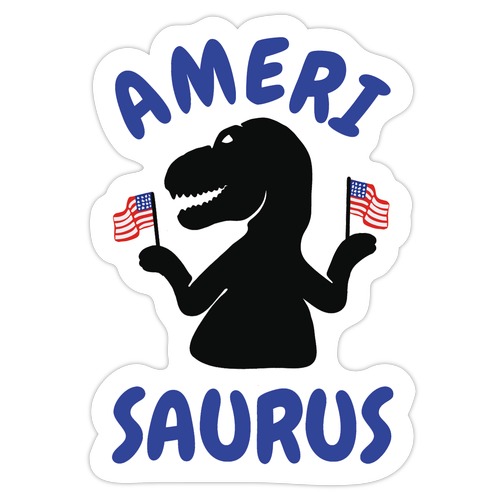 Amerisaurus Die Cut Sticker